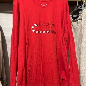 Christmas long sleeve tee. Says “Christmas loading”.